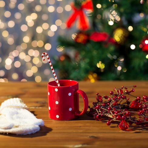 48 Pcs Christmas Swizzle Sticks Plastic Candy cane Drink Stirrers for Cocktails Coffee Tea and Cocoa Perfect for Christmas Parties Wedding Receptions and Festive Drink Decorations in Saudi Arabia