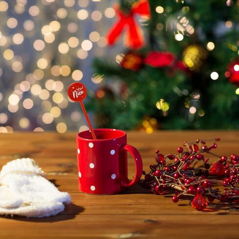 48 قطعة من أعواد حلوى عيد الميلاد البلاستيكية لتحريك المشروبات لكوكتيلات القهوة والشاي والكاكاو مثالية لحفلات عيد الميلاد وحفلات الزفاف وديكورات المشروبات الاحتفالية in Kuwait