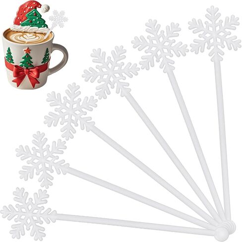 48 Pcs Christmas Swizzle Sticks Plastic Candy cane Drink Stirrers for Cocktails Coffee Tea and Cocoa Perfect for Christmas Parties Wedding Receptions and Festive Drink Decorations in Saudi Arabia