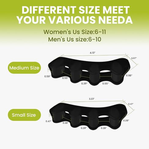 4 Pair Toe Separator,Bunion Corrector for Women Men Toe Spacers to Correct Bunions Toe Straightener Toe Stretcher Big Toe Correctors Gel Toe Separators (Transparent color+S) in Kuwait