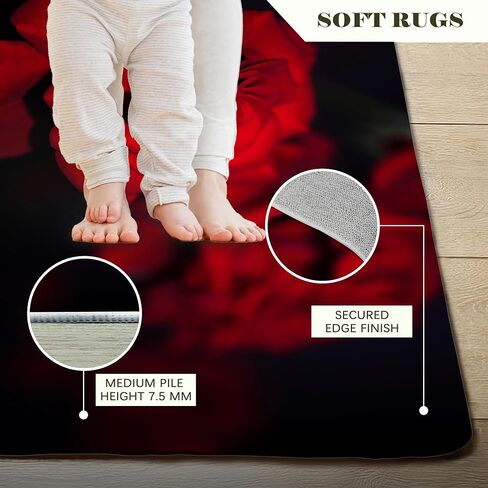 Area Rug 5x7 Washable Rug,Van Gogh Starry Night Area Rugs for Living Room Low-Pile Machine Washable Backing Non-Slip Indoor Floor Rugs Carpet for Bedroom Kitchen Laundry Home Office in Saudi Arabia