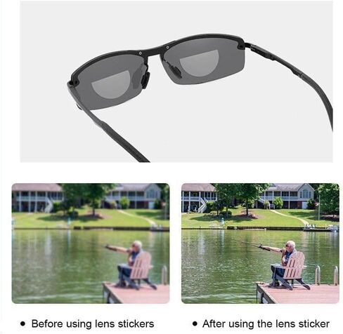 2Pcs Transparent Stick-on Presbyopic Lenses Reading Glasses Lens Liquid Silicone Bifocal Bifocal Lenses Presbyopic Lenses Magnification Reading Glasses in Saudi Arabia