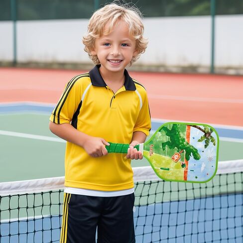 WERNNSAI Kids Pickleball Paddle Lightweight Unicorn Dinosaur Pickle Ball Paddle Sports Gifts for Boys Girls in Saudi Arabia