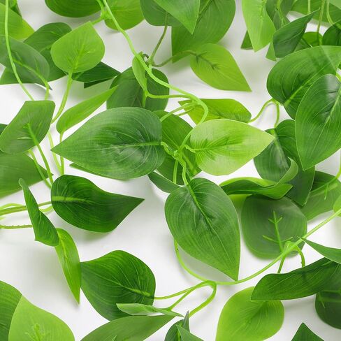 2 pcs Fake, Artificial Potted Plant Faux Ivy Vine Plant Hanging Plant Pothos for Home Office Indoor Outdoor Garden Decor in Saudi Arabia