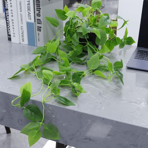 2 pcs Fake, Artificial Potted Plant Faux Ivy Vine Plant Hanging Plant Pothos for Home Office Indoor Outdoor Garden Decor in Saudi Arabia