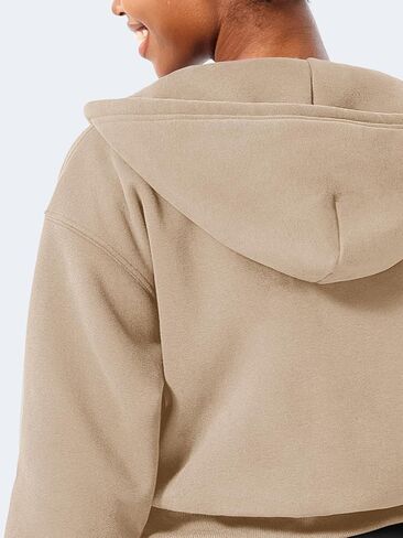 YEOREO Zip Up Hoodies for Women Fleece Pullover Cropped Crew Neck Sweatshirts Katrine Fall Winter Clothes with Pockets in Saudi Arabia
