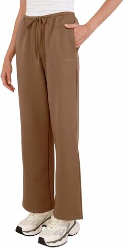 Amazhiyu Women's Fleece High Waist Wide Leg Sweatpants Drawstring Winter Pants in Kuwait