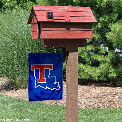 شركة College Flags & Banners Co. Louisiana Tech Bulldogs الشعار الجديد علم الحديقة in Saudi Arabia