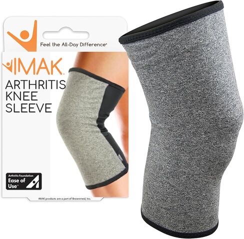 IMAK Brownmed Compression Arthritis Knee Sleeve - Knee Compression Brace to Support Arthritis, Joint Pain & Circulation - Knee Support for Men & Women - Medium in Saudi Arabia
