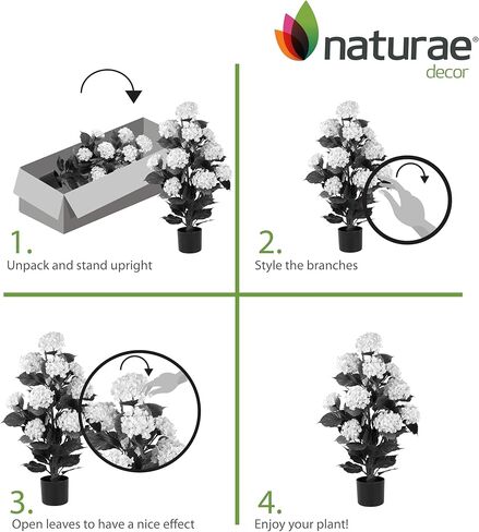 شجرة الكوبية الوردية من Naturae Decor - شجرة زهور صناعية داخلية وخارجية نابضة بالحياة - مقاومة للأشعة فوق البنفسجية - ارتفاع 91.48 سم in Kuwait