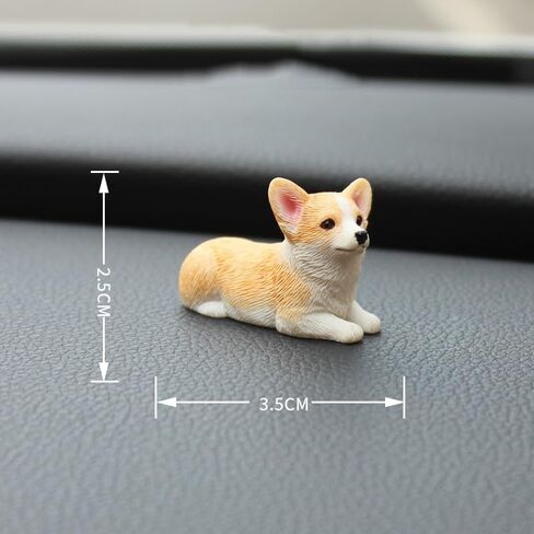 JXK 5 Pack Corgi Figurines Corgi Miniature Mini Corgi Cake Topper Corgi Ornament Decoration Ideal Gifts for Women Mom Birthday in Kuwait
