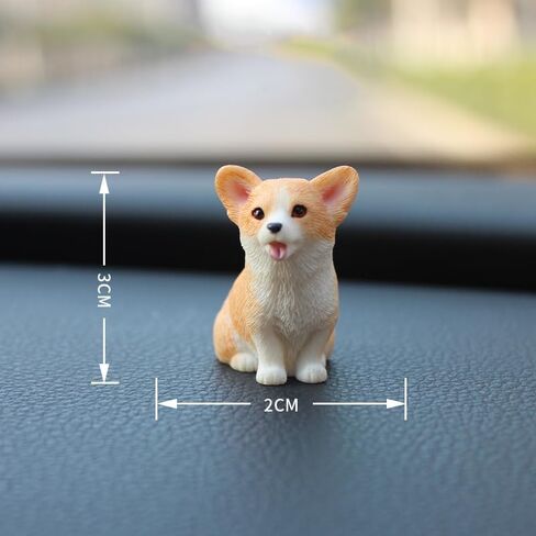 JXK 5 Pack Corgi Figurines Corgi Miniature Mini Corgi Cake Topper Corgi Ornament Decoration Ideal Gifts for Women Mom Birthday in Kuwait
