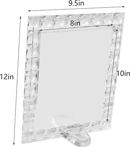 Crystal 8x10Inch Decorative Sparkling Picture Frame, Wedding Frame Tabletop Display, Display Photo 8''x 10'', Comes with Gift Box in Saudi Arabia