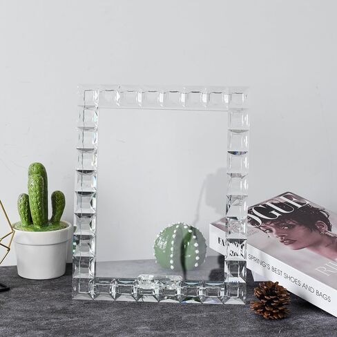 Crystal 8x10Inch Decorative Sparkling Picture Frame, Wedding Frame Tabletop Display, Display Photo 8''x 10'', Comes with Gift Box in Saudi Arabia