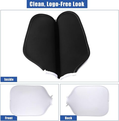 2pcs Pickleball Paddle Covers, Waterproof Neoprene Pickle Ball Covers Protective Pickleball Racket Holder Sleeve with Zipper Fits Most Paddle Racket (White) in Saudi Arabia