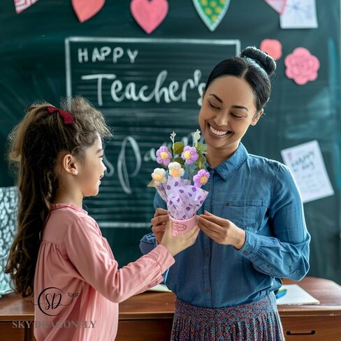 Pink Crochet Flowers Bouquet Small: Knitted Flowers Gifts for Mom, Daughter, Teacher, Grandma, Handmade Crochet Flowers with Card in Packaging, Artificial Flowers for Decoration, Fake Flowers Daisy in Saudi Arabia