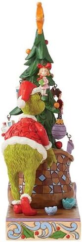 Enesco Dr. Seuss Grinch بواسطة Jim Shore Santa Grinch يقف مع اليدين على تمثال HIPS، تمثال منحوت مصنوع يدويًا من الراتنج الحجري لعيد الميلاد لديكور المنزل، 6.69 بوصة، متعدد الألوان in Saudi Arabia