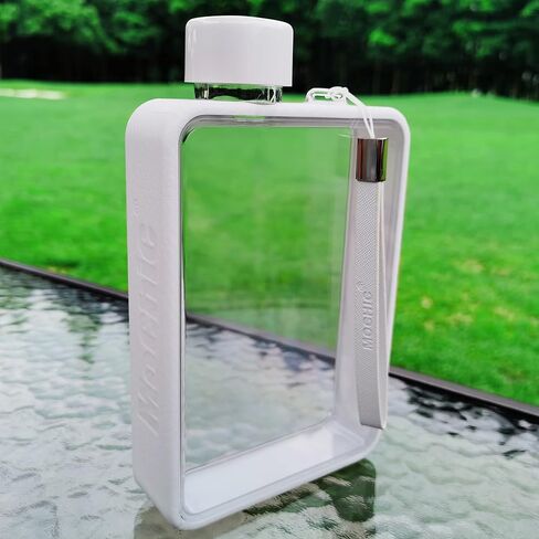 MoChic Flat Water Bottle, Portable Travel Mug for Sports, Gym, Fitness, Outdoor, 13OZ/380ML Slim Flask Canteen Fit in Purse, Handbag, Any bags in Saudi Arabia