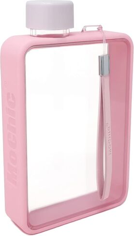 MoChic Flat Water Bottle, Portable Travel Mug for Sports, Gym, Fitness, Outdoor, 13OZ/380ML Slim Flask Canteen Fit in Purse, Handbag, Any bags in Saudi Arabia