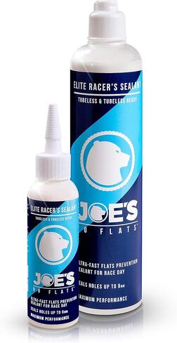 JOE'S NO FLATS Elite Racer’s Sealant for Tubeless, Tubeless Ready and Tube MTB Tires Repair/Ultra-Fast Flats Prevention Sealant for Race Day - Seal Up to 0.25" (6mm) - for Professional Cyclists (16.9) in Saudi Arabia
