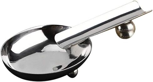 منفضة سجائر سيجار محمولة من سبائك الألومنيوم معدنية سيجار للسفر منفضة سجائر سيجار خارجية حامل ملحقات سيجار للاستخدام المنزلي والخارجي، فضي in Kuwait