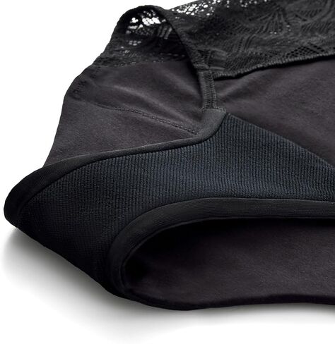THINX Ultra-Soft Period Underwear, Hi-Waist Leakproof Underwear for Women, Holds Up to 12 Regular Tampons, FSA HSA Approved Period Panties, Reusable, Comfortable, & Flexible, Maritime with Lace, XL in Saudi Arabia