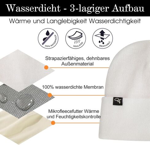 TOP-EX كبيرة الحجم L/XL/XXL قبعة صغيرة مقاومة للماء من الصوف المبطن لجميع الأحوال الجوية شتاء دافئ للرجال والنساء للجنسين in Saudi Arabia