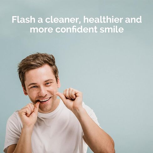 خيط تنظيف الأسنان للأقواس مع فرشاة خيط وسميكة للعناية اليومية بأمراض اللثة وصحة اللثة - خيط تنظيف الأسنان لتقويم الأسنان والأسنان، خيط تنظيف اللثة من ProxySoft، حزمة من 6 قطع in Kuwait