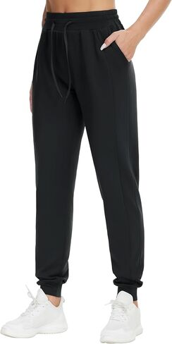 THE GYM PEOPLE Women's Relaxed Fit Joggers Pants Drawstring Running Workout Sweatpants Tapered Lounge Pants with Pockets in Kuwait