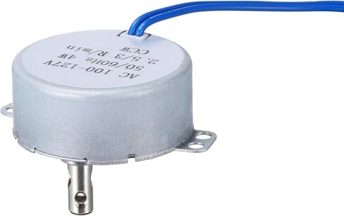 MECCANIXITY TYC-50 Small Synchronous Motor 100-127V AC 2.5-3RPM Shaft Rotation CCW 4W Gear Motor, 8kgf.cm Reduction Ratio for Electric Fireplace in Saudi Arabia