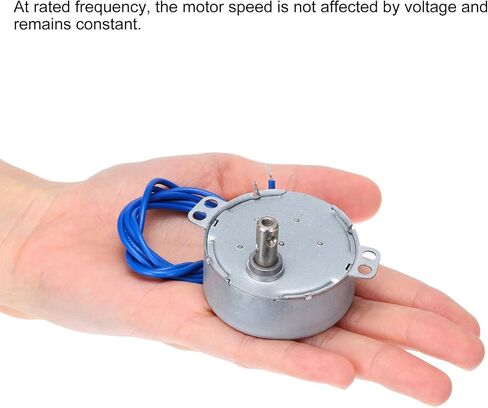 MECCANIXITY TYC-50 Small Synchronous Motor 100-127V AC 2.5-3RPM Shaft Rotation CCW 4W Gear Motor, 8kgf.cm Reduction Ratio for Electric Fireplace in Saudi Arabia
