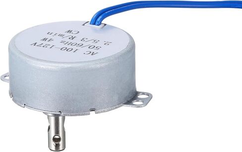 MECCANIXITY TYC-50 Small Synchronous Motor 100-127V AC 2.5-3RPM Shaft Rotation CCW 4W Gear Motor, 8kgf.cm Reduction Ratio for Electric Fireplace in Saudi Arabia