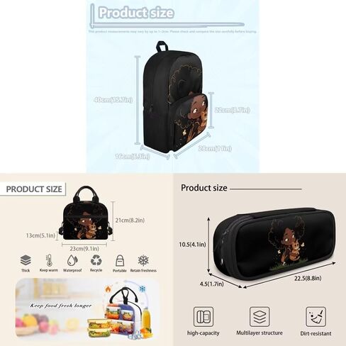3 in 1 Cartoon School Bus Backpack for Girls Boys Teens Durable Fashion School Bag Insulated Lunchbox Portable Pencil Case for Elementary School in Kuwait
