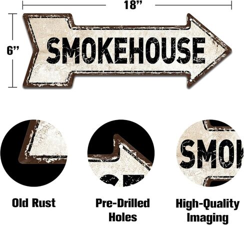 Mukuko Rustic Metal "The Quack Shack" Duck Signs - Outdoor Safe Arrow Tin Sign for Duck House, 6" x 18" in Saudi Arabia