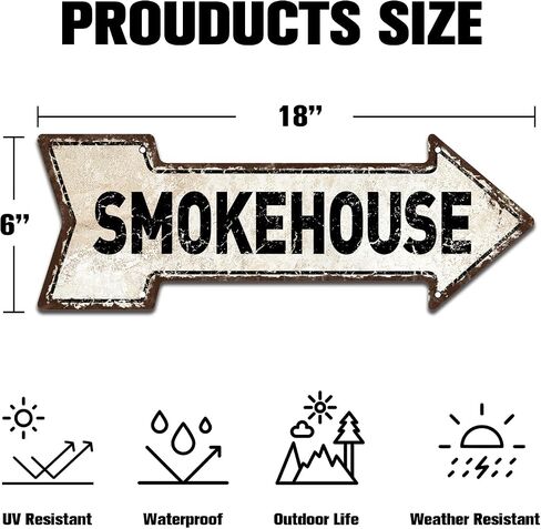 Mukuko Rustic Metal "The Quack Shack" Duck Signs - Outdoor Safe Arrow Tin Sign for Duck House, 6" x 18" in Saudi Arabia
