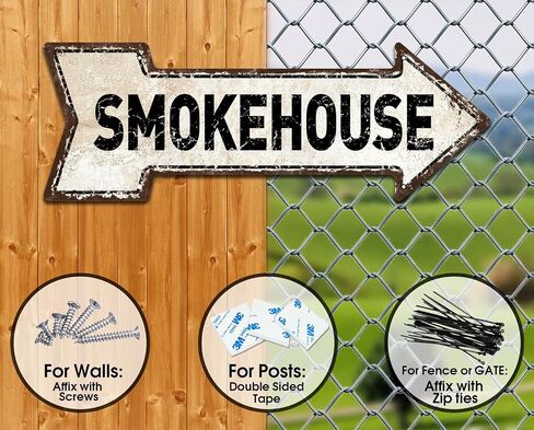 Mukuko Rustic Metal "The Quack Shack" Duck Signs - Outdoor Safe Arrow Tin Sign for Duck House, 6" x 18" in Saudi Arabia