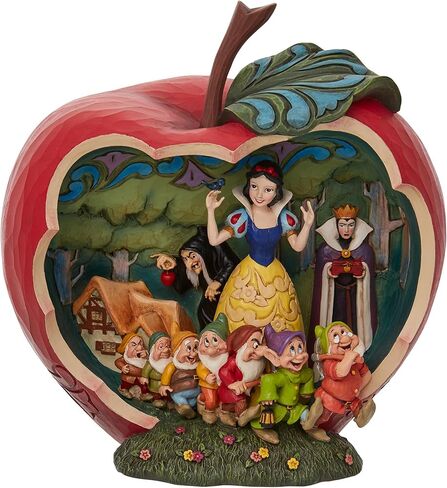 Enesco Disney Traditions by Jim Shore Snow White and The Seven Dwarfs Apple Scene Figurine, 8 Inch, Multicolor in Saudi Arabia