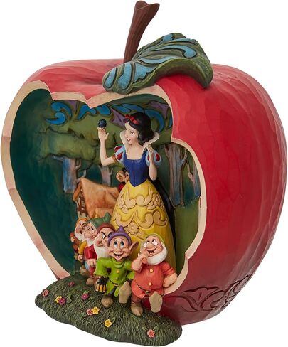 Enesco Disney Traditions by Jim Shore Snow White and The Seven Dwarfs Apple Scene Figurine, 8 Inch, Multicolor in Saudi Arabia