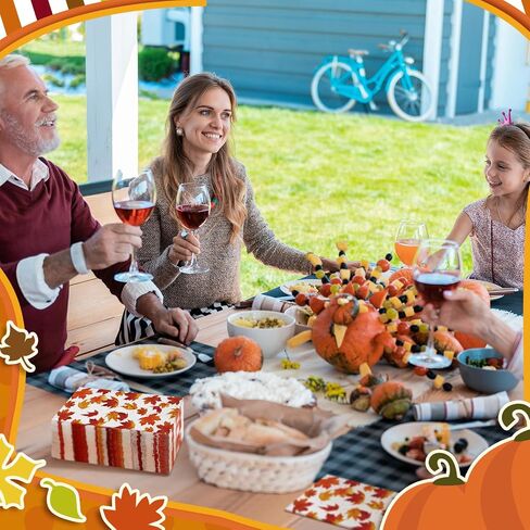 Spiareal 100 Pcs Thanksgiving Paper Napkins Autumn Leaves 3 Ply Thanksgiving Guest Bathroom Napkin for Home Dinner Kitchen Thanksgiving Party(Maple Style) in Saudi Arabia
