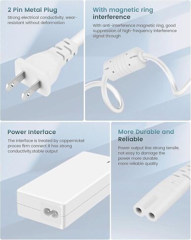 18V Power Cord Replacement for Cricut Maker and Cricut Explore Air 2 Cutting Machine Mini Cake Explore One Create Cricut Maker KSAH1800250T1M2 Plug Cord Replacement Charger Power Supply in Kuwait
