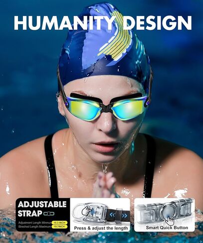 NSSIW Swim-Goggles-Adult-Women Goggles Swimming Men: Anti Fog Pool Goggles with UV400 and No Leak in Saudi Arabia