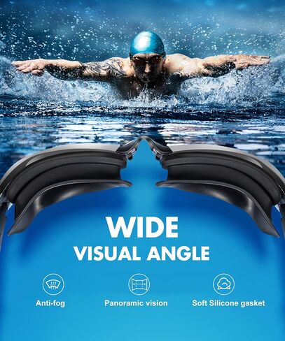 NSSIW Swim-Goggles-Adult-Women Goggles Swimming Men: Anti Fog Pool Goggles with UV400 and No Leak in Saudi Arabia
