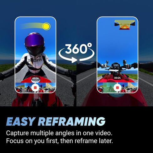 Insta360 X4 Get-Set Bundle - 8K Waterproof 360 Action Camera, 4K Wide-Angle Video, Invisible Selfie Stick, Removable Lens Guards, 135 Min Battery Life, AI Editing, Stabilization in Kuwait