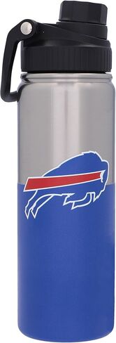 شعار العلامة التجارية بافالو بيلز 21 أونصة. زجاجة ملتوية من الفولاذ المقاوم للصدأ in Kuwait
