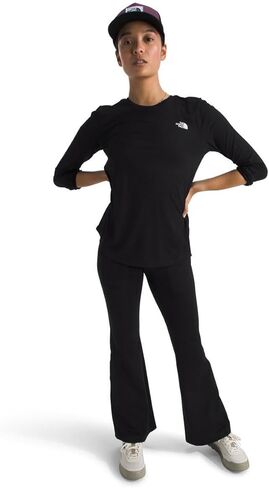 تي شيرت نسائي طويل الأكمام من THE NORTH FACE (مقاس قياسي وحجم كبير)، TNF أسود، X-Large in Saudi Arabia