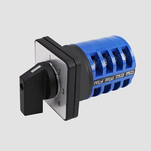 1Pcs Universal Changeover Selector Switch, Power Transfer Switch, 4 Positions 16 Terminals, LW26-20 1-4/4 380V 20A Motor, Water Pump Generators, Rotary Cam Selector in Kuwait