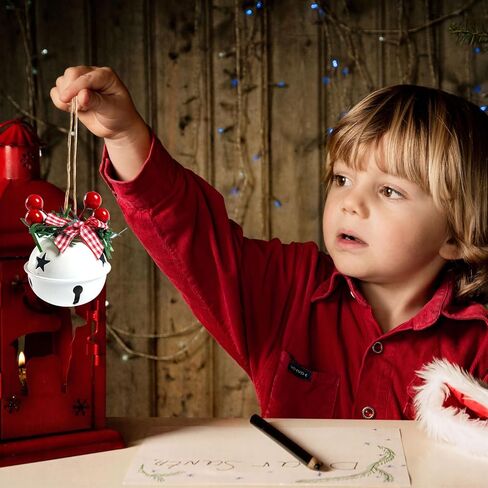 18 قطعة من زخارف أجراس عيد الميلاد باللون الأحمر والأبيض والأخضر، قلادة أجراس شجرة عيد الميلاد، لوازم حفلات أعياد الميلاد لتزيين شجرة عيد الميلاد، إكليل، زخرفة تذكارية للنافذة (مزيج الجرس) in Kuwait
