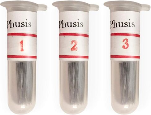 Phusis Stainless Steel Insect Pins | Sizes #1, 2 and #3 | 100 of Each Size | Includes Sturdy Storage Containers | for Entomology, Dissection, Butterfly Collections in Kuwait