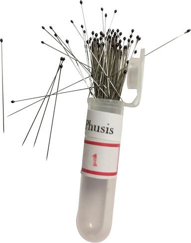 Phusis Stainless Steel Insect Pins | Sizes #1, 2 and #3 | 100 of Each Size | Includes Sturdy Storage Containers | for Entomology, Dissection, Butterfly Collections in Kuwait