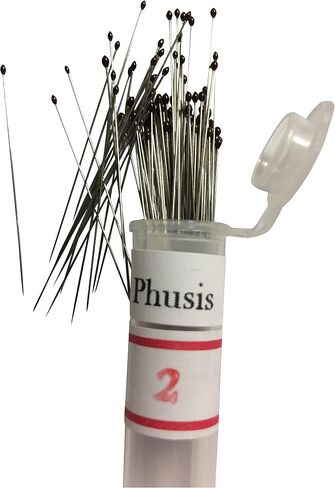 Phusis Stainless Steel Insect Pins | Sizes #1, 2 and #3 | 100 of Each Size | Includes Sturdy Storage Containers | for Entomology, Dissection, Butterfly Collections in Kuwait